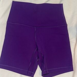 Purple Lululemon align shorts - size 4 - 6inch